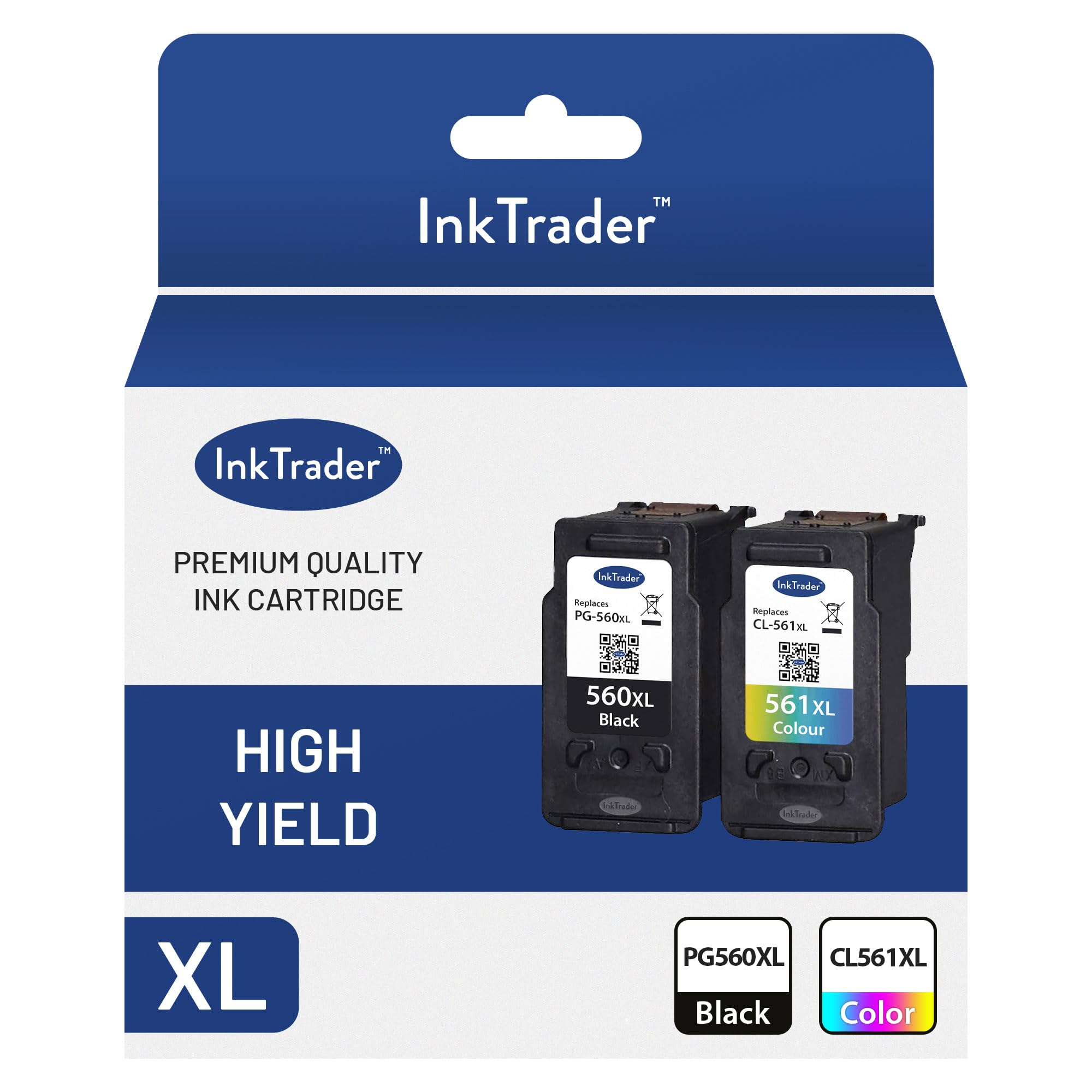 Ink Trader PG-560XL & CL-561XL Ink Cartridges Black & Colour Replacements For Use In PIXMA TS5350 TS5351 TS7450 TS7451 TS5352 TS5353
