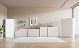 Seconique Malvern 3 Door Wardrobe White Engineered Wood 115cm Wide view 9