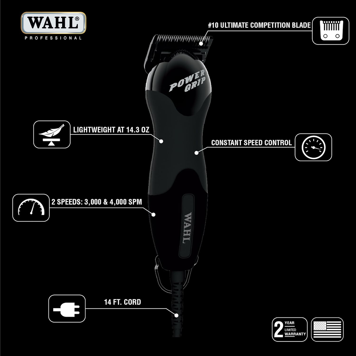 wahl power grip clippers