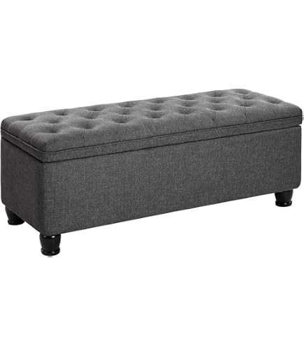 HOMCOM 50" Bed End Bench With Ottoman Storage - Tufted Teal Velvet
