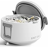 East Oak Hard Cooler 25 QT Round Ice Chest with Drain Plug Insulated Portable Outdoor Cooler for Camping Backyard Party High