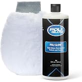 Poli Glow&reg; Boat &amp; RV Polish Kit with Applicator Mitt, 32 oz, 2-in-1 Kit | High-Gloss Fiberglass Polish for Boats and RVs. Easy to Apply. Long-Lasting Shine. Hydrophobic Boat Cleaner, UV Protection