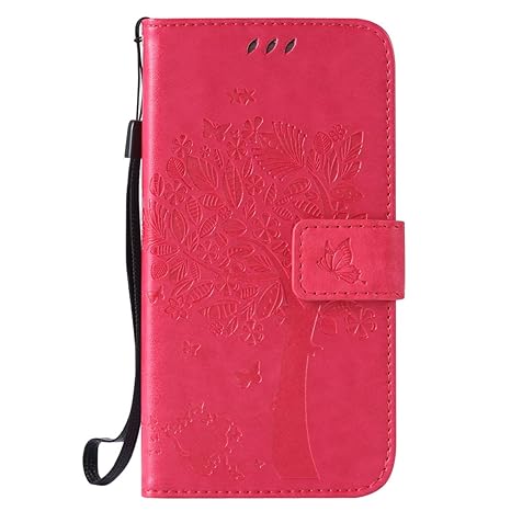 Nancen Compatible with Handyhülle Galaxy S5 / SM-G900F Flip Schutzhülle Zubehör Lederhülle mit Silikon Back Cover PU Leder Ha