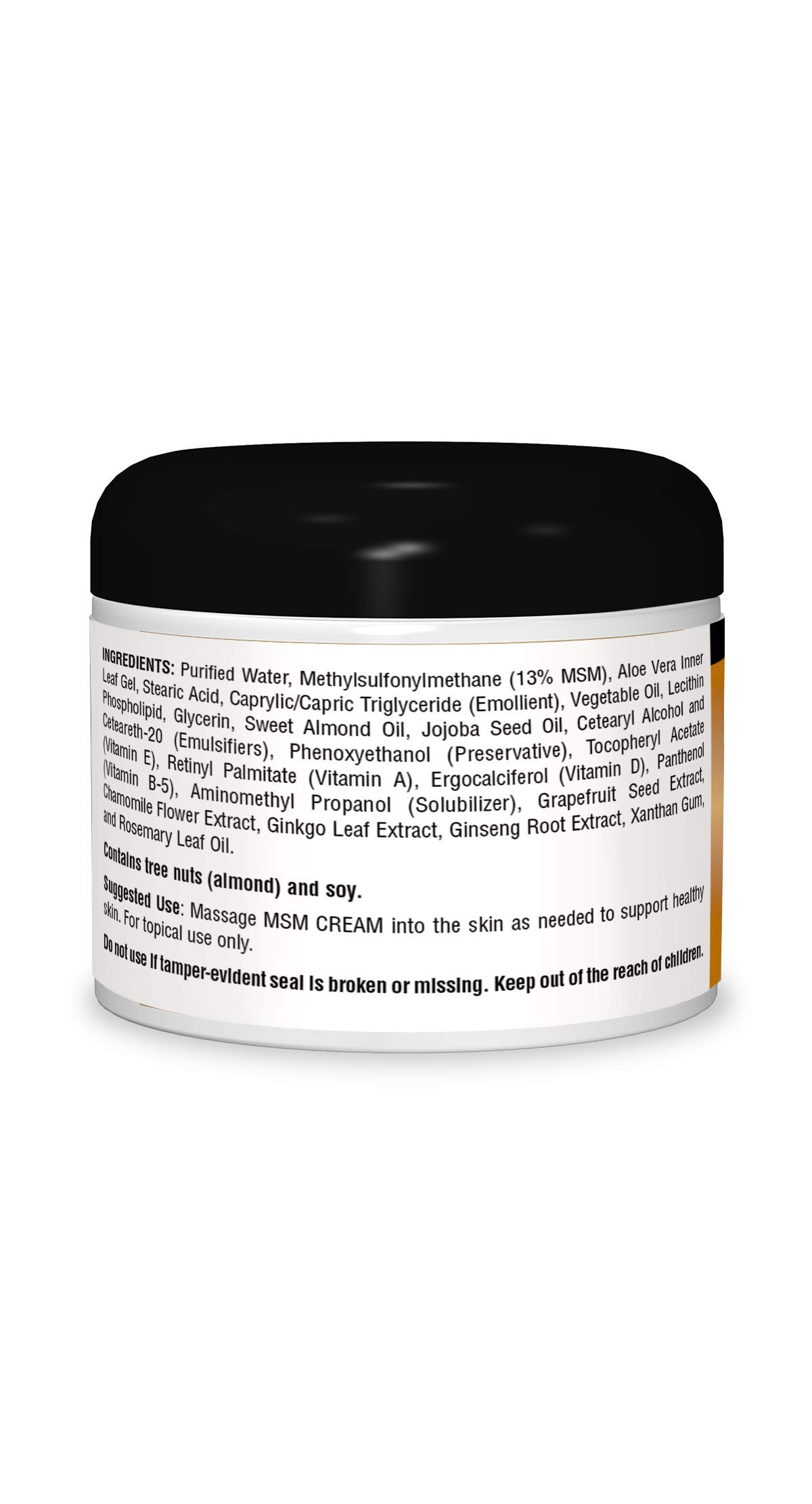 msm cream moisturizer with vitamin e