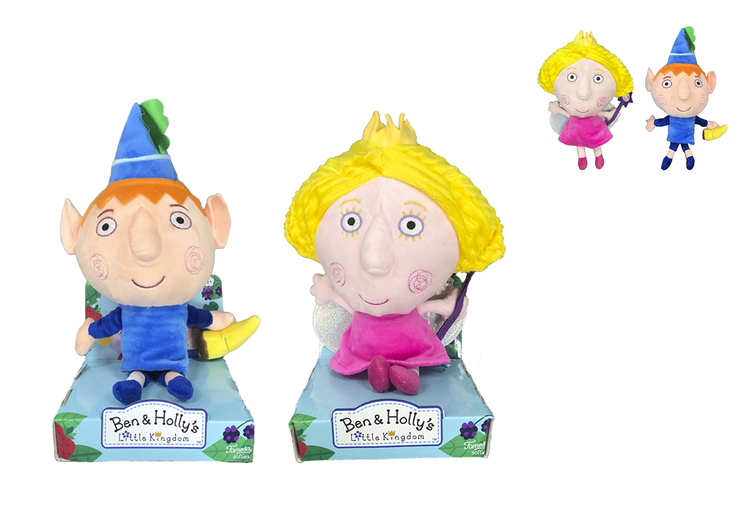 Ben & Holly's Little Kingdom - Plush toy Ben & Holly Super soft quality (9'84"/25cm, Set Ben & Holly)