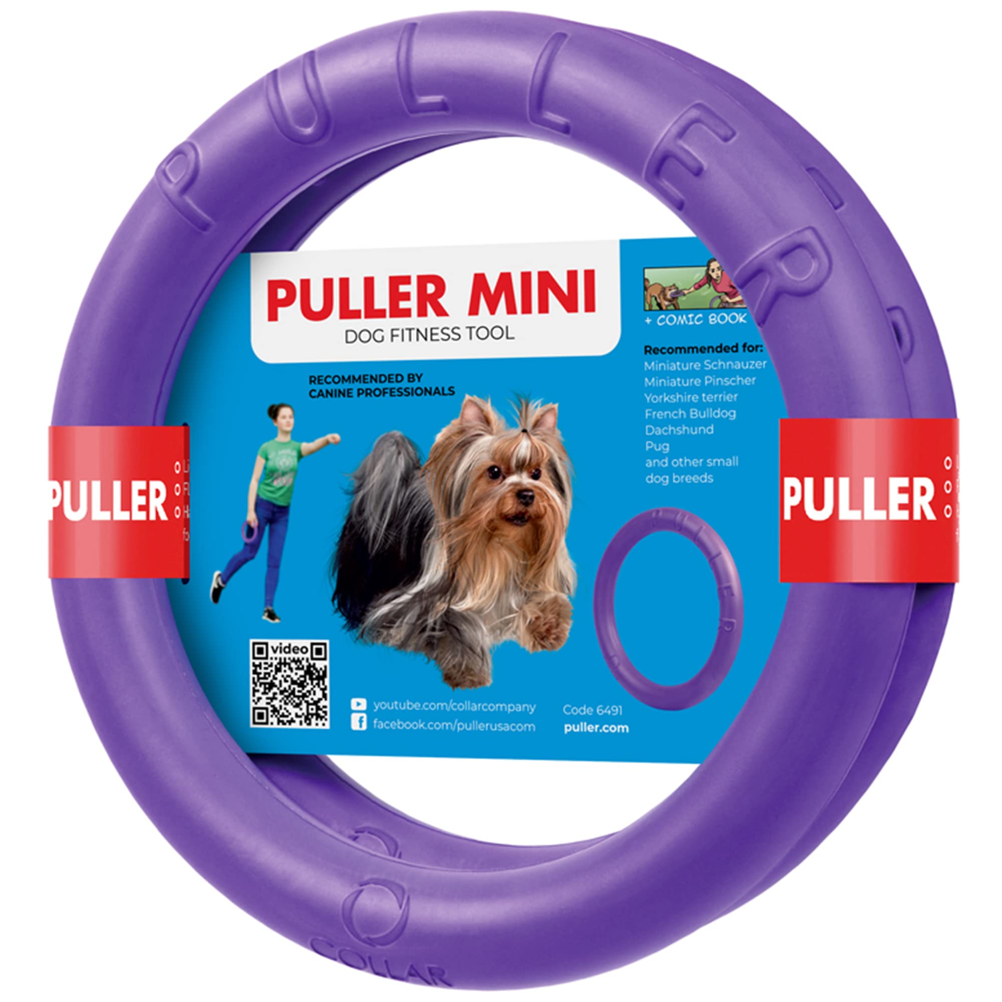 Puller Outdoor Dog Toys - Fetch, Tug & Frisbee for Small to Large Dogs - Best for Yard Play & Gifts