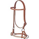Weaver Leather Harness Leather Side Pull, Double Rope