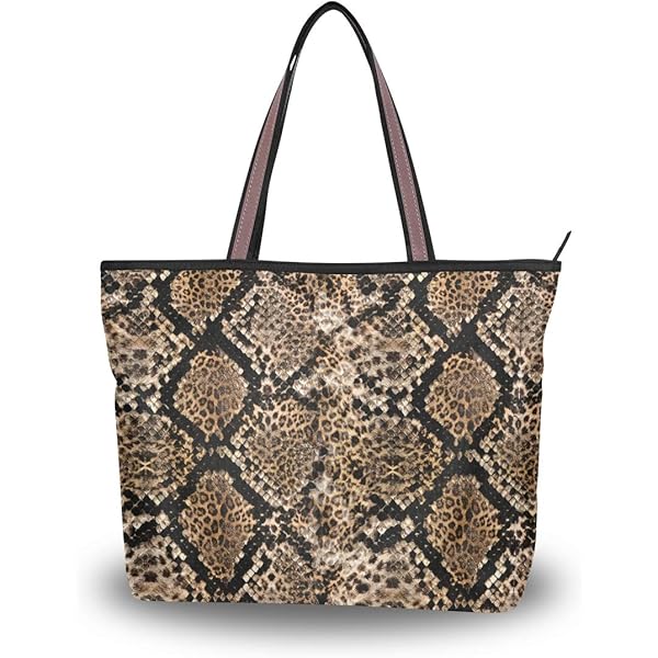 Amazon.com: QMXO Snake Skin Print Handbags and Purse for
