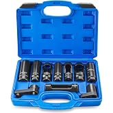 NYXOVA 10Pcs Oxygen Sensor Socket Set | Sensor Oil Pressure Sending Unit Removal Kit