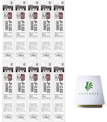 Zebra SARASA 0.5mm Blue Gel Ink Refills 10-Pack - Fast Drying Gel Pens With Free Sticky Notes