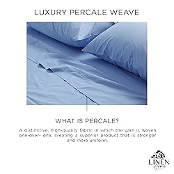 Linen Home 100% Cotton Percale Weave Fitted