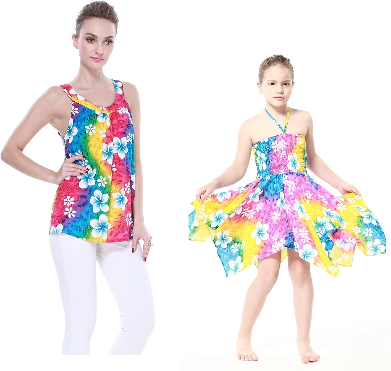 mother daughter rainbow dress