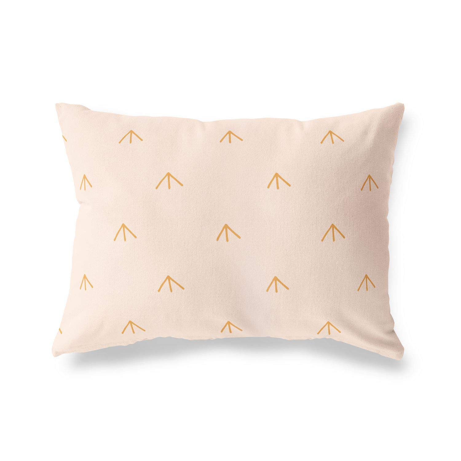 BonaMaison Decorative Cushion Cover, Orange-Off White Throw Pillow Covers, Home Decorative Pillowcases for Livingroom, Sofa, Bedroom, Size: 45X60 Cm - Designed and Manufactured in Turkey