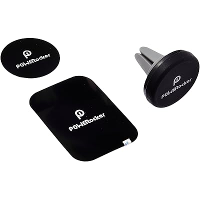 Car Mount, POWERocker Air Vent Magnetic Car Mount Phone Holder Cradle for iPhone, Samsung, Nexus, LG, HTC, Moto, etc