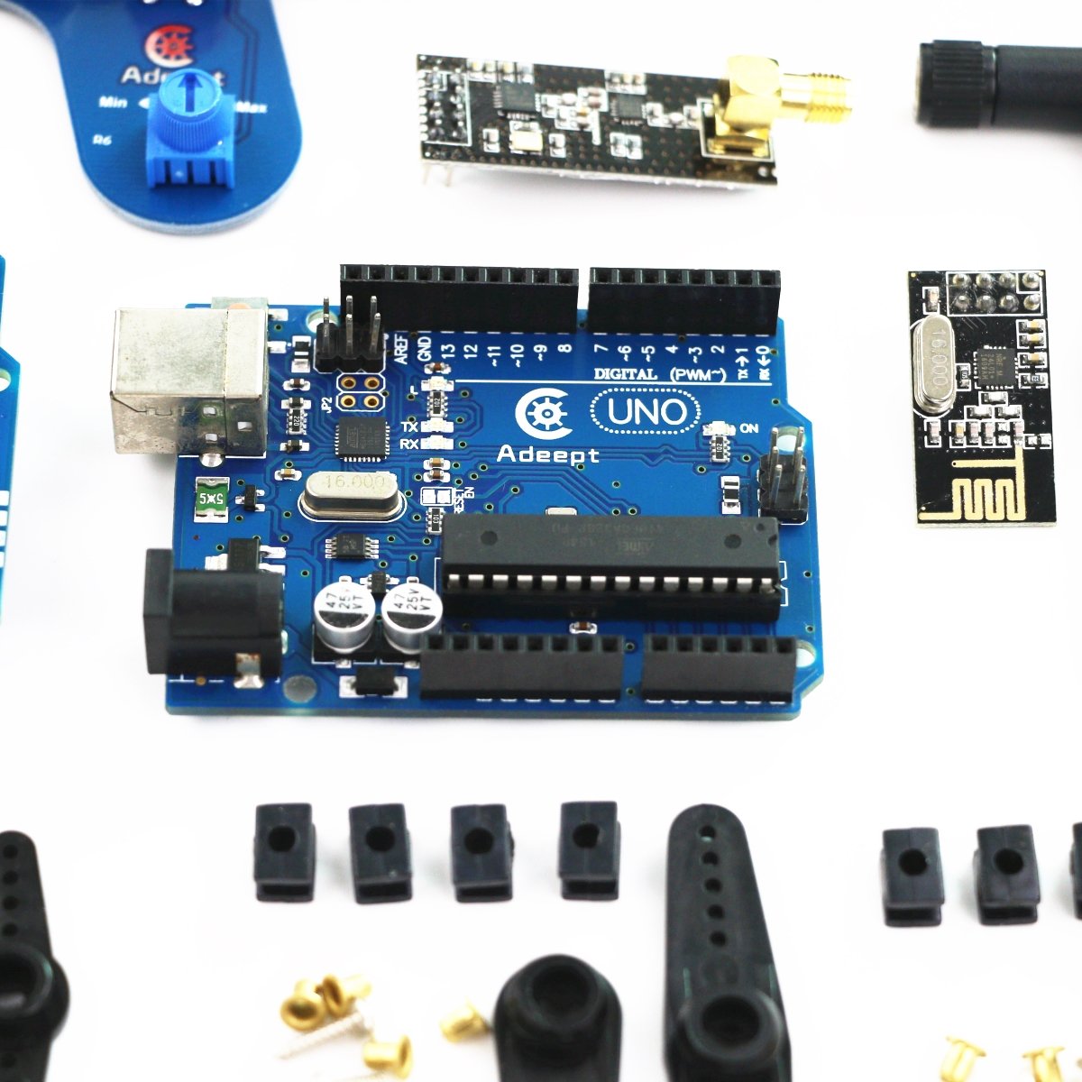 Adeept Robotic Arm Kit Arduino Compatible Desktop Robot Arm Kit ...