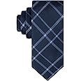 Calvin Klein Men's Classic Navy Blue Solid and Pattern Ties (Standard and Extra Long Sizes)