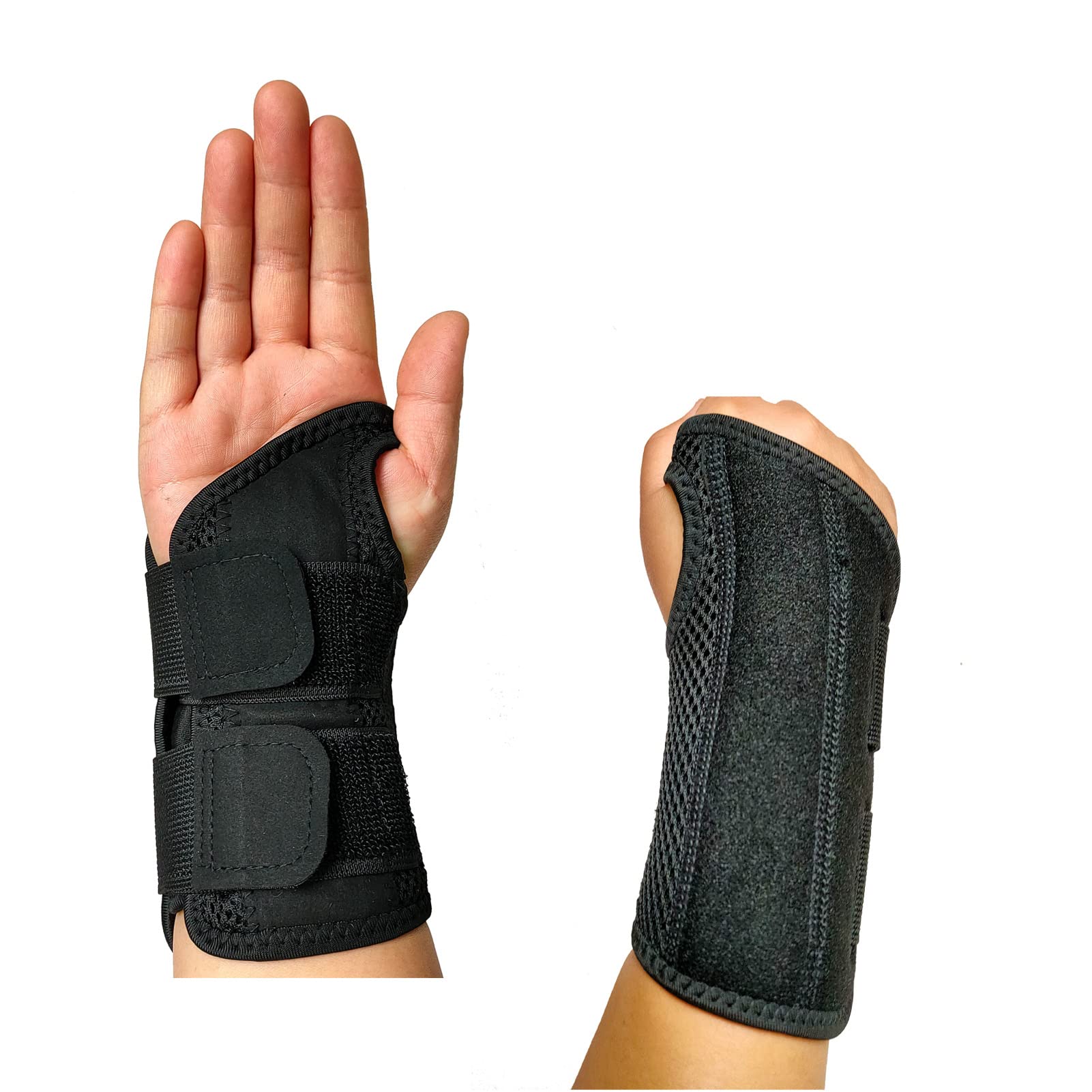yuxiaoshi Wrist Support Brace Carpal Tunnel Wrist Splint Adjustable Wrist Strap for Tendonitis and Arthritis Pain Relief (Right Hand, S/M)