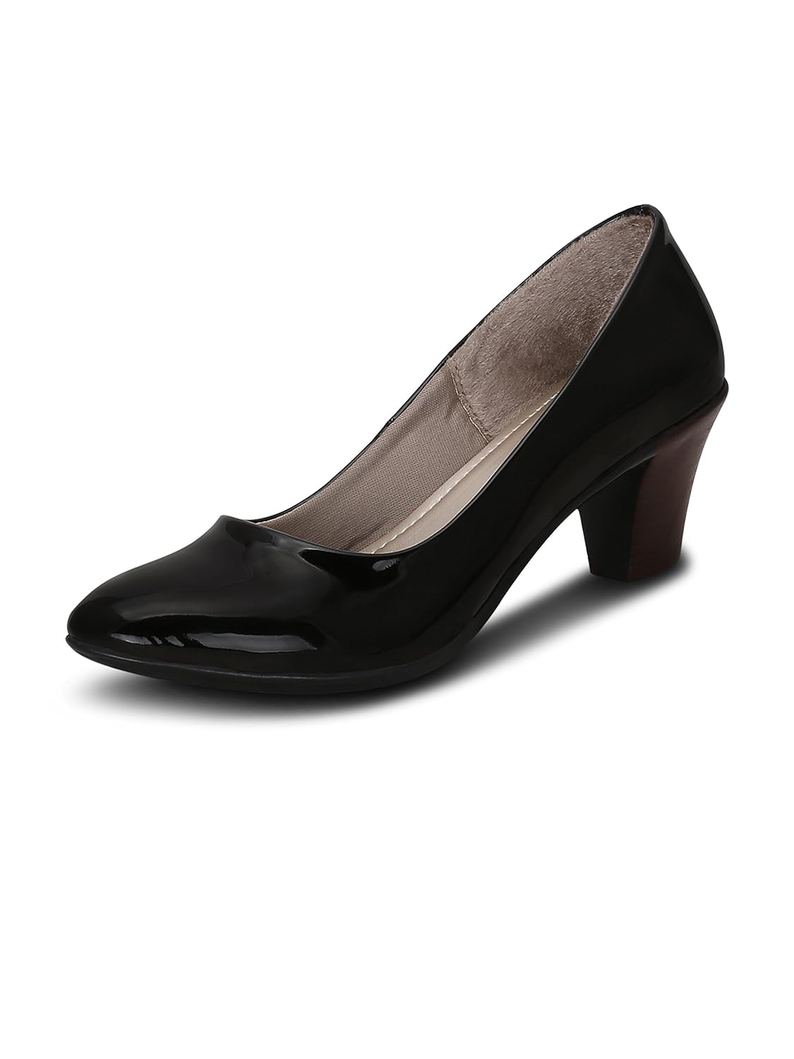 get glamr women's black pumps