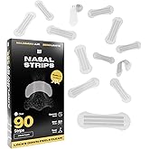 Skin Grip Nasal Strips for Snoring & Breathing – Instant Relief from Nasal Congestion, Drug-Free Snore Strips, All-Day Hold – Sleep Better, Exercise Stronger, Travel Confidently – 90-Day Supply, Clear