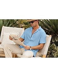 HOTake Men's Summer Beach Vacation Shirts Casual
