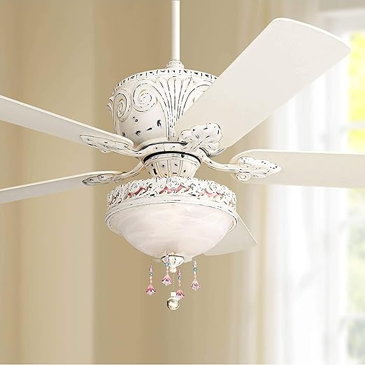 52 Casa Deville Antique White Light Kit Ceiling Fan Casa Vieja