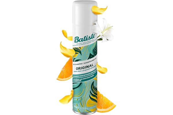 Batiste Dry Shampoo Spray Original, Instantly Refresh Hair, Absorbs Oil & Grease, Waterless Shampoo for Added Hair Texture an