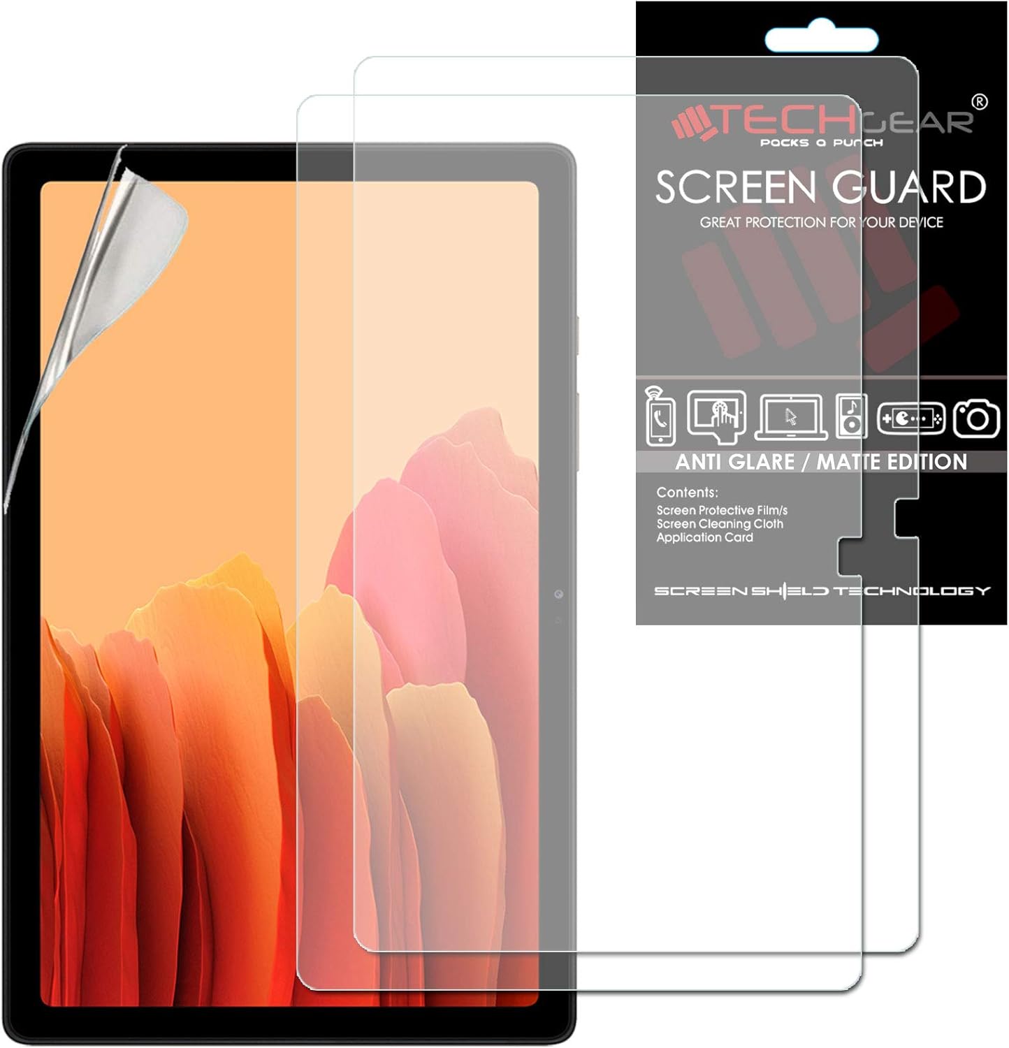 TECHGEAR 2 Pack Galaxy Tab A7 10.4" Anti Glare Screen Protectors (SM-T500 / SM-T503 / SM-T505 / SM-T509)