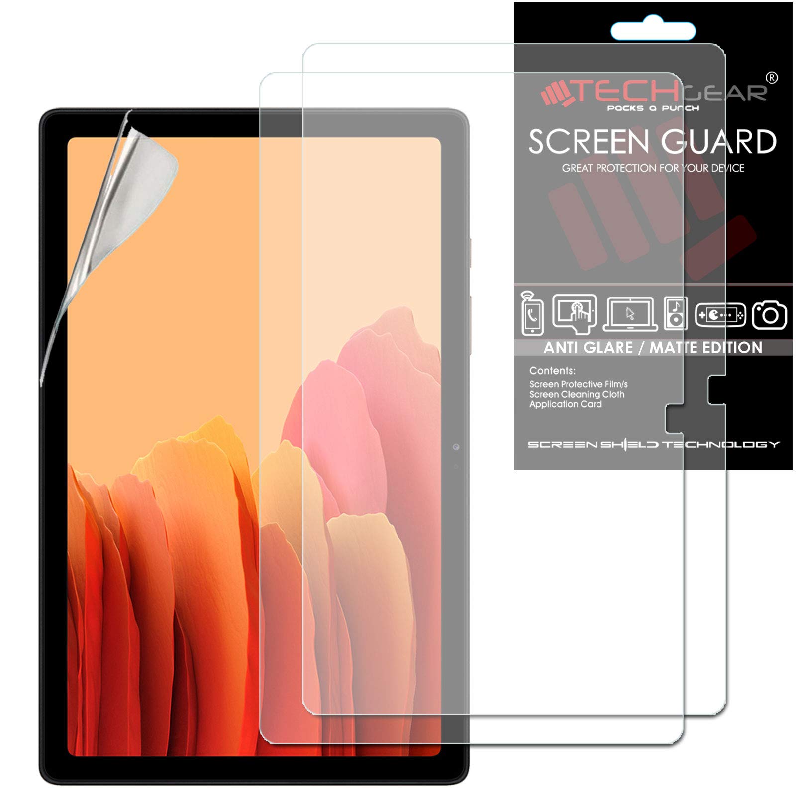 TECHGEAR 2 Pack Galaxy Tab A7 10.4" Anti Glare Screen Protectors (SM-T500 / SM-T503 / SM-T505 / SM-T509), MATTE Screen Protector Guard Cover Designed for Samsung Galaxy Tab A7 10.4" 2022/2020