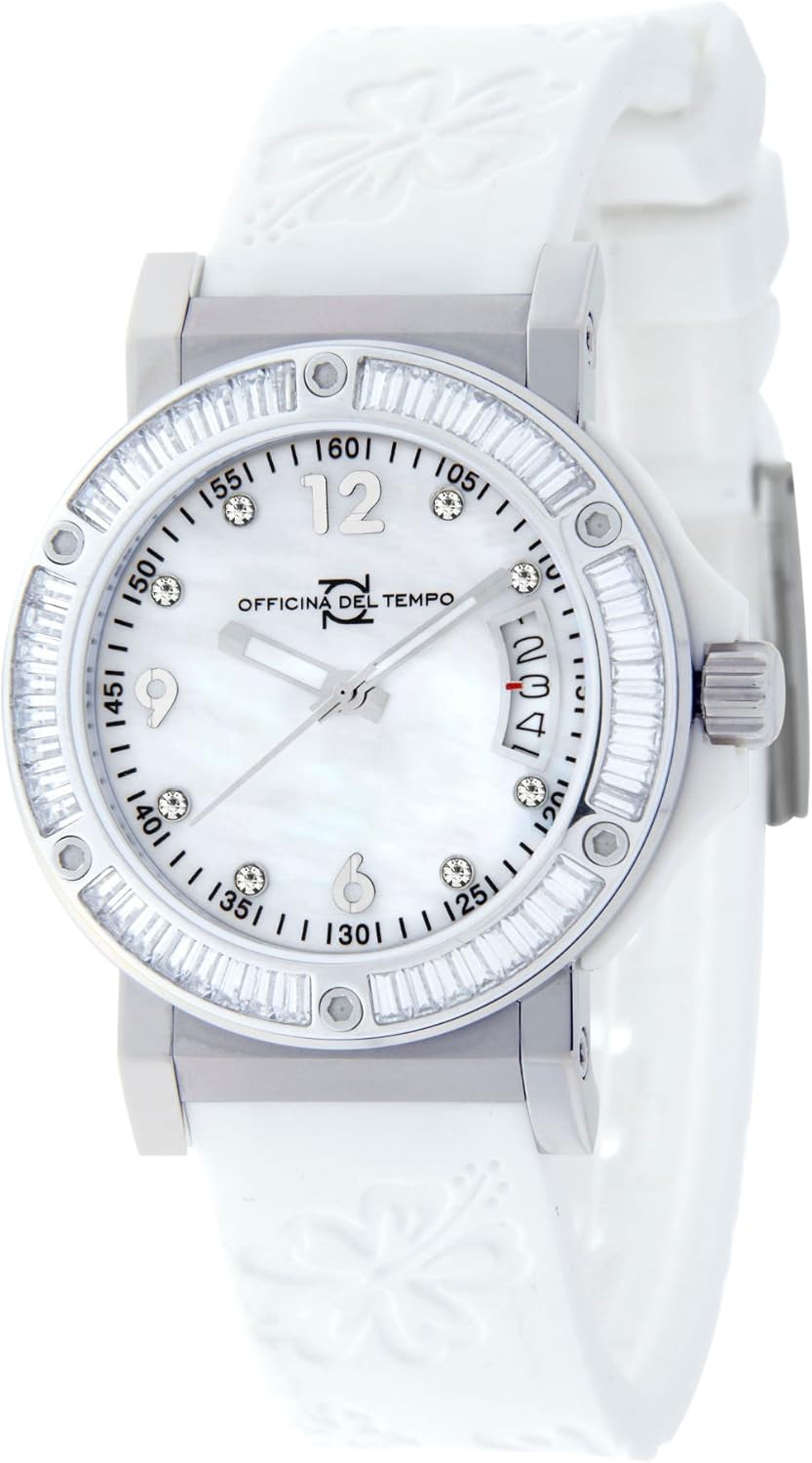 Officina Del Tempo Reloj Vanity Blanco: Amazon.es: Relojes