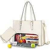 KKXIU Lunch Tote Bag for Women 15.6 Inch Laptop Briefcase Professional Work Purse with Insulated Lunch Compartment Handbags