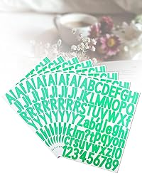 1 1/2 Inch Letter Stickers, 544 Pieces Alphabet