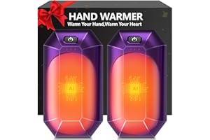 WARMHAND AI Hand Warmers Rechargeable 2 Pack,Portable Electric Hand Warmer Reusable,AI Hand Warmer for Outdoor Golf Hunting Camping Accessories,Warm Winter Gifts for Men Women Kids