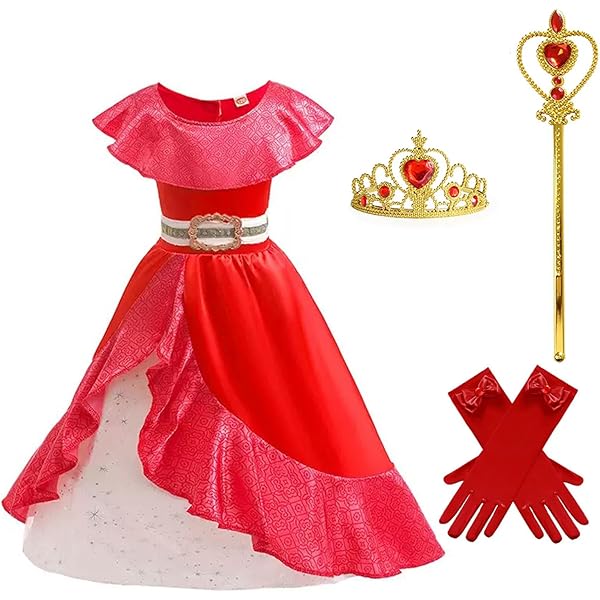 red and gold disney princess dress Disney Princess Deluxe Belle Beauty and the Beast Red Rose Tutu Dress –  EverAfterTutuCo