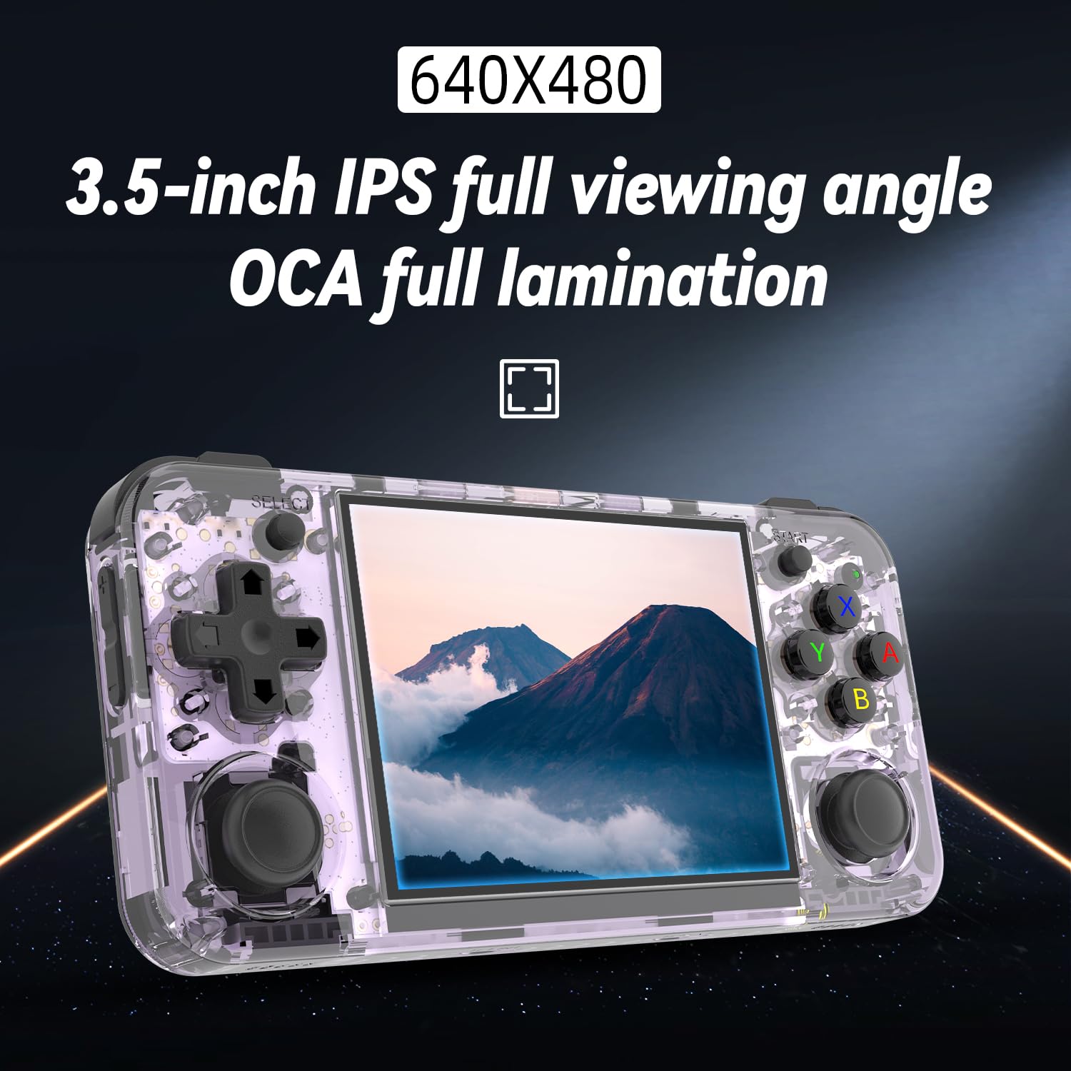 Aivuidbs rg35xx h Retro Game Emulator Anbernic 35xxh with a 64G Card Pre-Loaded Games rg35xxh 3.5'' IPS Screen Supports 5G WiFi Bluetooth HDMI and TV Output