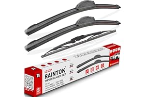RAINTOK Windshield Wiper Blades Replacement for 1999-2004 Honda Odyssey / 1999-2003 Lexus RX300 Original Factory Quality Front Rear Wipers Blade Set for My Car - 24" 21" 16"