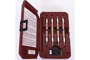 Mohs Hardness Test Kit, Mohs Hardness Picks, 4 Pack Mohs Hardness Tester, 2-9 Scratch Tester for Industrial Mineral Identific