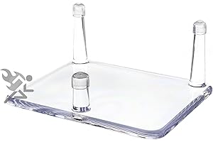 OnFireGuy 4.25" Three-Peg Display Stand Holder with Anti-Scratch Guards for Fossils, Minerals, Rocks, and Geodes, 3 Pack