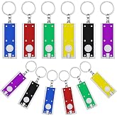 Mudder 12 Pcs Mini LED Keychains Flashlight, Samll Portable Torch, Bright | Small LED Key Chain Lights, for Outdoor Camping Emergency Gift, Colorful Badge Flashlight, Backpack Purse, Lightweight