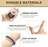 Sularpek 12 Pcs Spiral Hair Ties MultiColor No Crease Plastic Ponytail Holders view 3