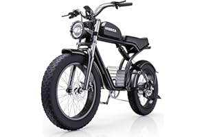 Urbrica Electric Bike for Adults, 1500W 30MPH,48V 20/23AH,Max 75Miles Electric Motorcycle 20" Fat Tire Dirt Bike, Shamano 7-Speed E-Bike Dual Shock Absorber UL Certified