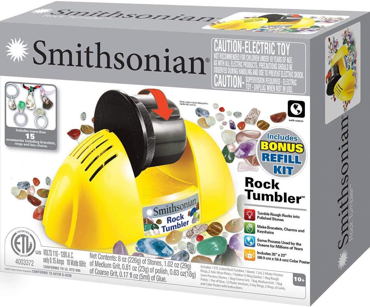 Amazon Com Nsi Smithsonian 49005 Rock Tumbler Toys Games