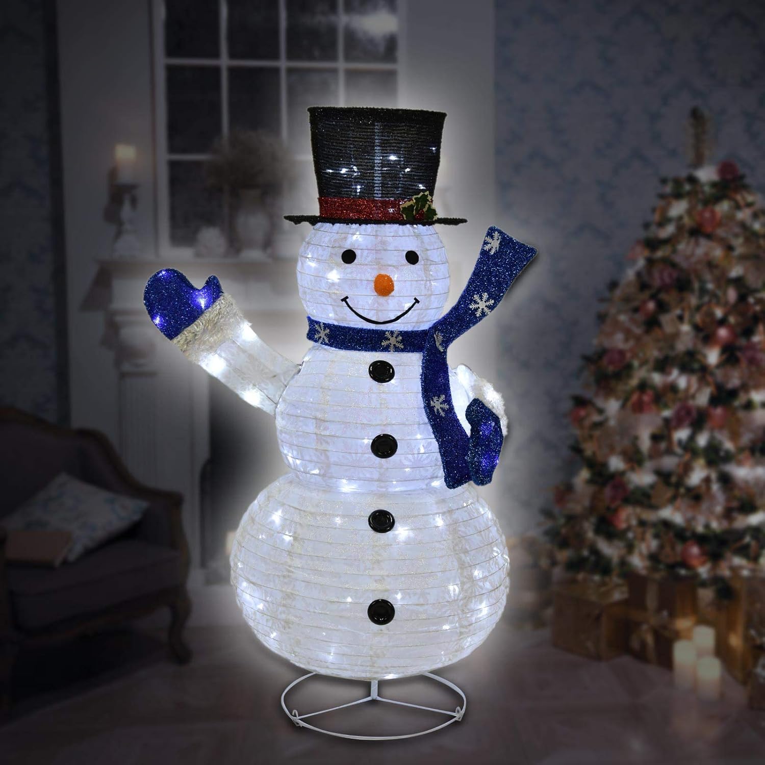 Christmas Snowman 47inch 4ft 120 Lights