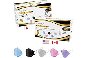 Charmila Masks Disposable – 3D Mask for Adults – Individually Wrapped 4-Layer Disposable Face_Mask – Premium Mask Mouth Guard