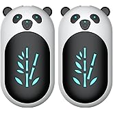 Hand Warmers Rechargeable 2 Pack, 6000mAh Electric Hand Warmer Reusable, 20Hrs Long Heating, Portable Pocket Heater Handwarmer for Women Men, Outdoor Camping, Hunting Gear