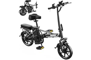 WERHY Electric Bike for Adults, 750W Peak Motor, 22 mph Max Speed Folding Ebike, 499.2/748.8Wh Battery, 14" Adults Electric Bicycles, Max 27/40 Miles Range, Mini E Bikes