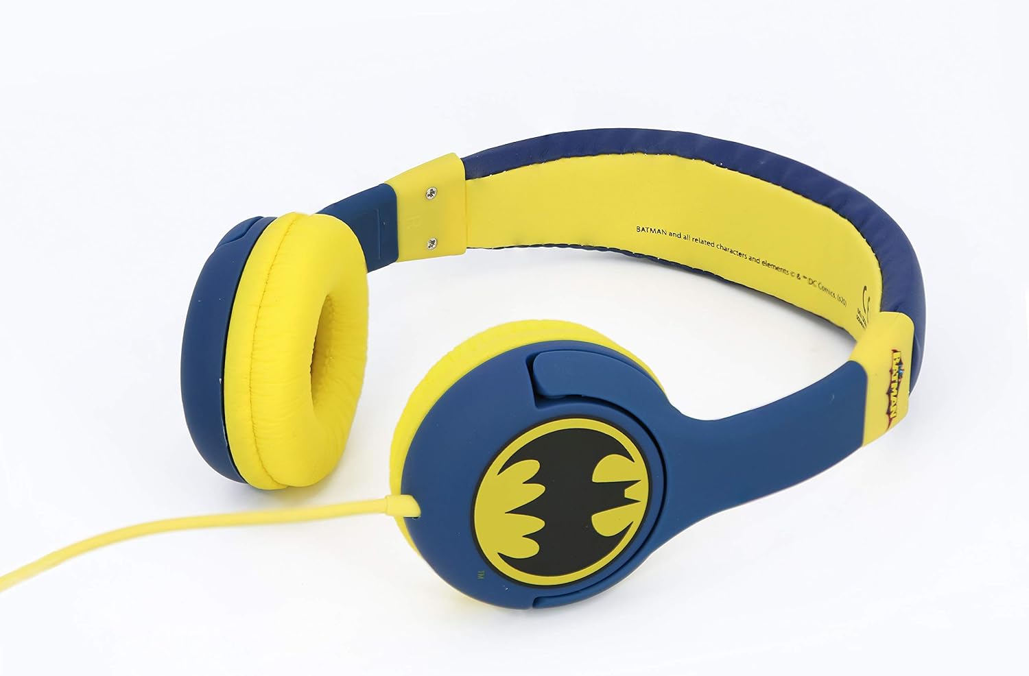 OTL Technologies Kids Headphones - Batman Bat Signal Wired Headphones for Children Aged 3 to 7 Years Blue - Image 3