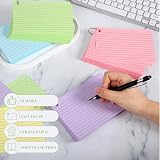 Thboxes A6 Ruled Index Cards 600 Pcs with Metal Binder Ring 6 Colors view 5