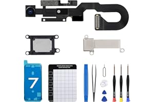 DGSCSMY for iPhone 7 Front Camera Replacement 7MP 4.7" Repair Kit Earpiece Ear Speaker Replacement OEM Module Part with Proximity Sensor Ambient Light Sensor Flex Cable Fix Tools A1660 A1778 A1779