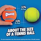 Chuckit! Tennis Ball Medium Pack of 4 Lightweight Dog Toy for Fetch view 6
