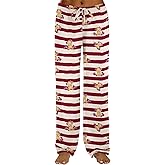 Ekouaer Women Pajama Pants Comfy Pj Bottom with Pockets Stretch Plaid Sleepwear